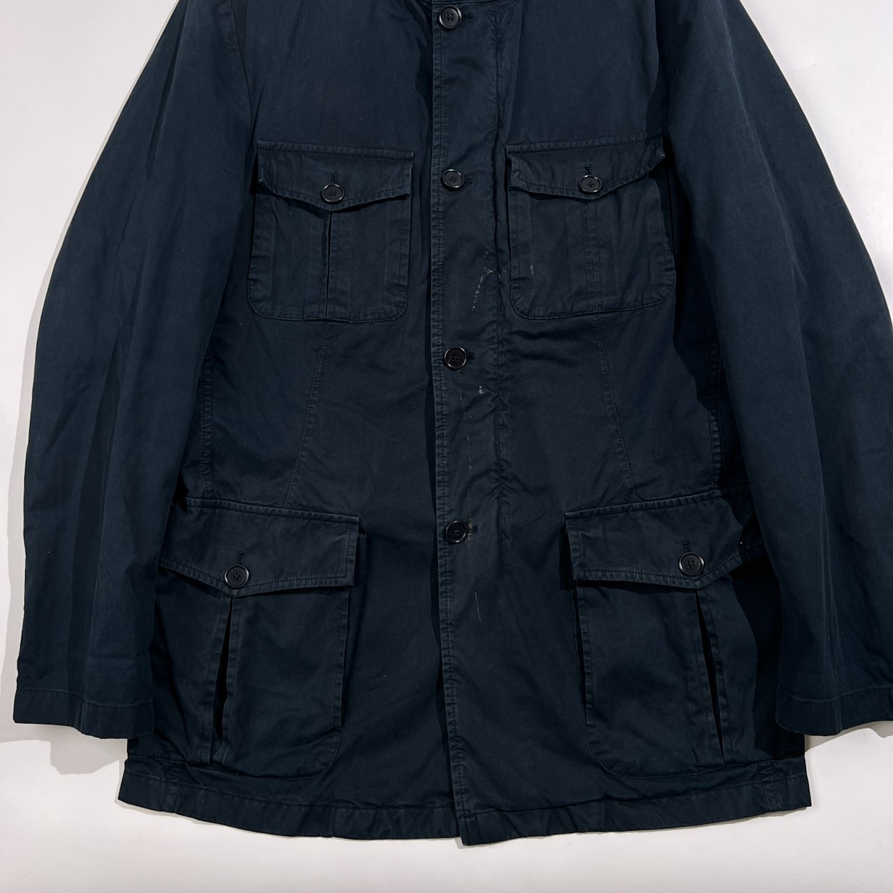 PAL ZILERI パルジレリ サファリ ジャケット サイズ 50 /ネイビー/イタリア製/ビンテージ