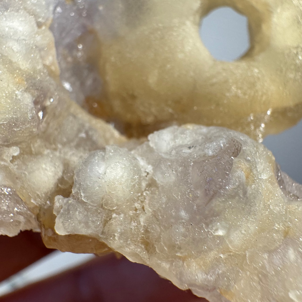 ポンデリングフローライト母岩付き*ブドウ状蛍石原石*251002*天然石*鉱物標本*インテリアストーン