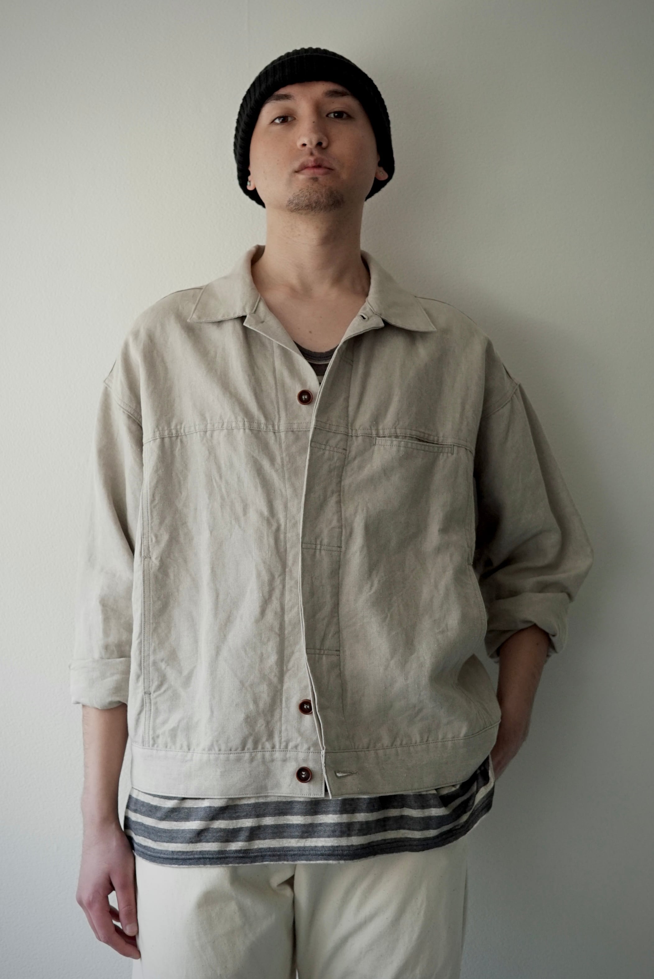 Super Highdensity Linen / Big Jean Jacket_Ⅱ（KINARI） | C O L I N A powered  by BASE