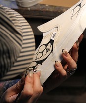 VANS CUSTOM - The Vintage Flames ブラック