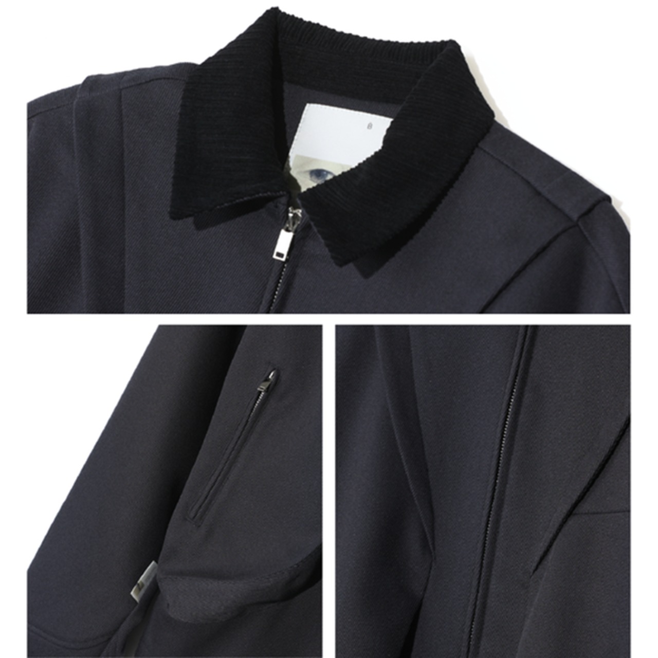 コーデュロイラペルジップブルゾン　960