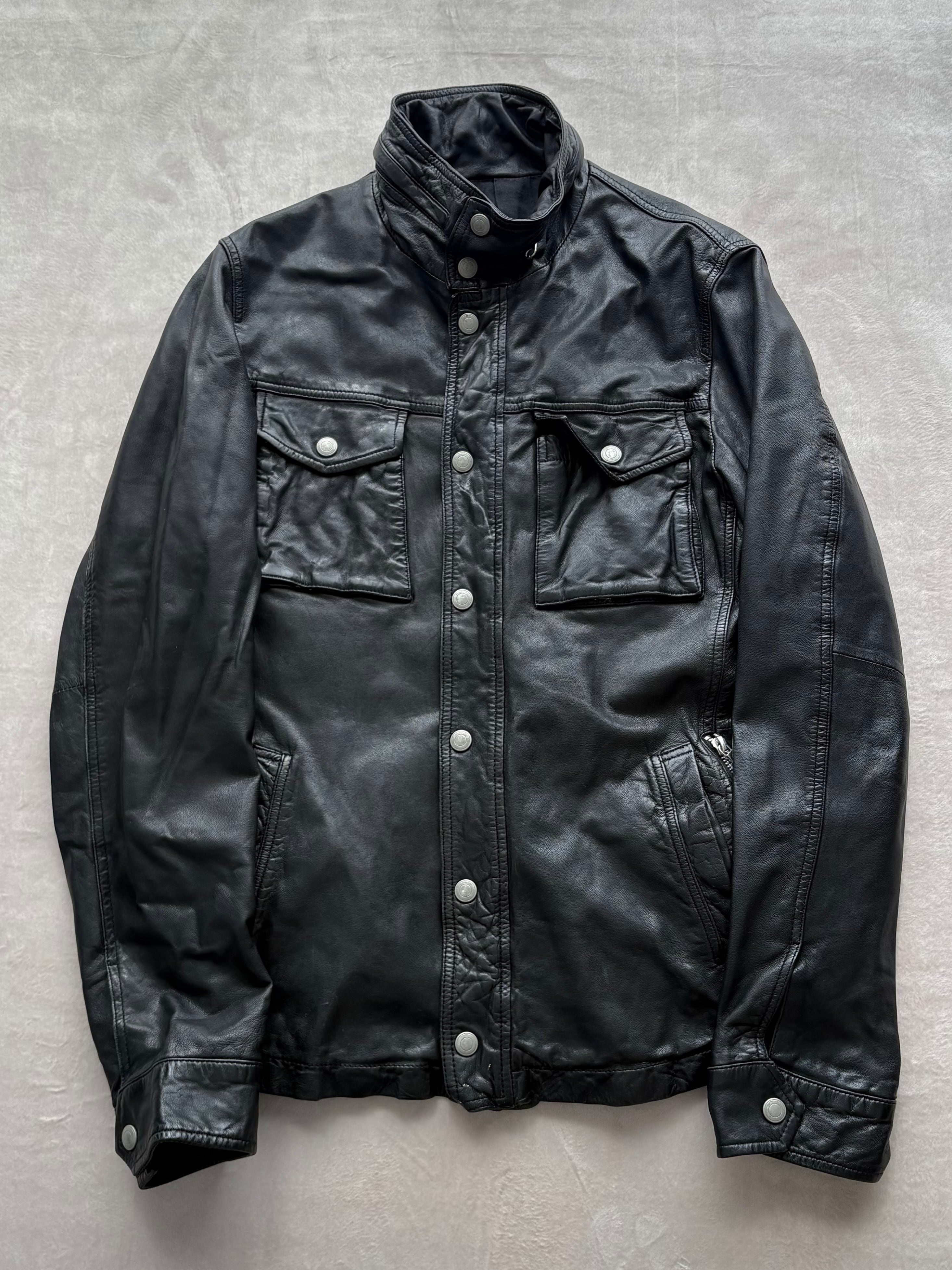 初期 Ann Demeulemeester アンドゥムルメステール クラックレザー
