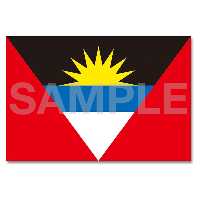 世界の国旗ポストカード ＜アメリカ＞ アンティグア・バーブーダ Flags of the world POST CARD ＜America＞ Antigua and Barbuda