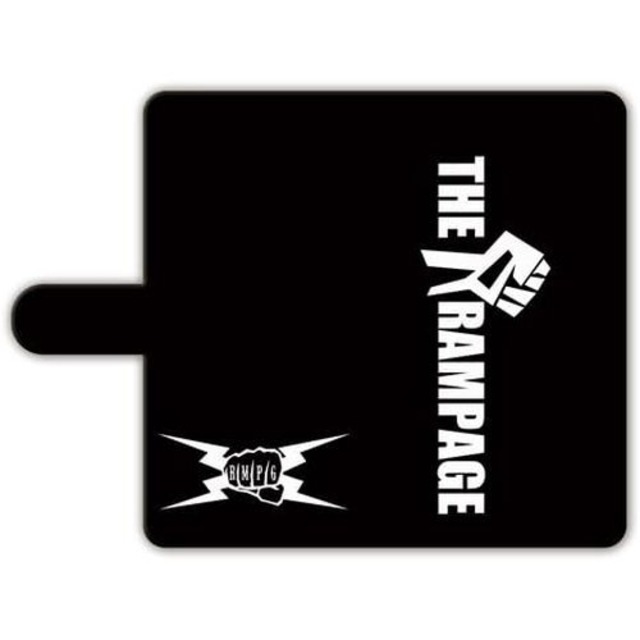 スマートフォン汎用 5.5インチ以下 手帳型ケース ランページ 黒/白 019 73