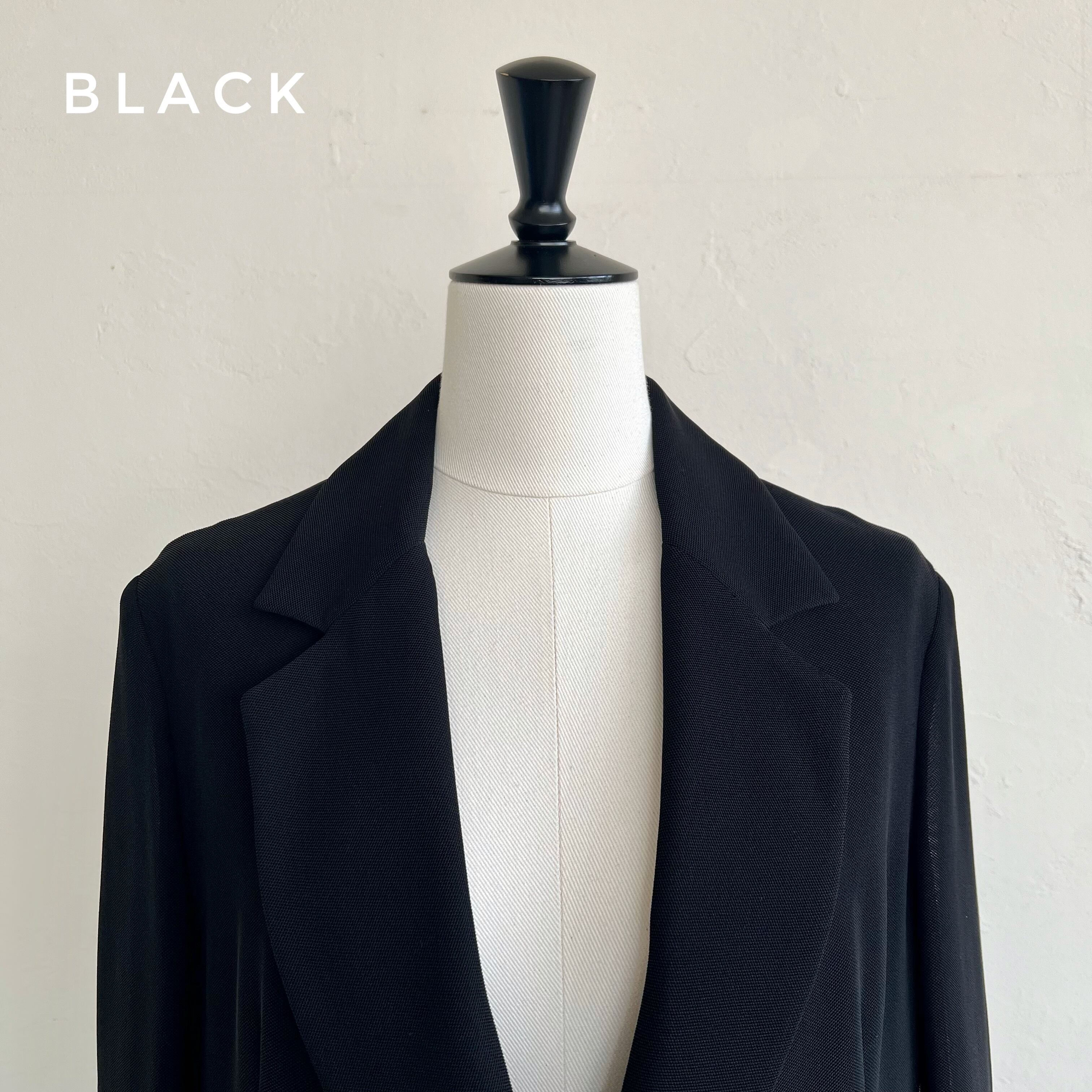 sheller シェリエ ギンガムツイード ノーカラージャケット 向かい  