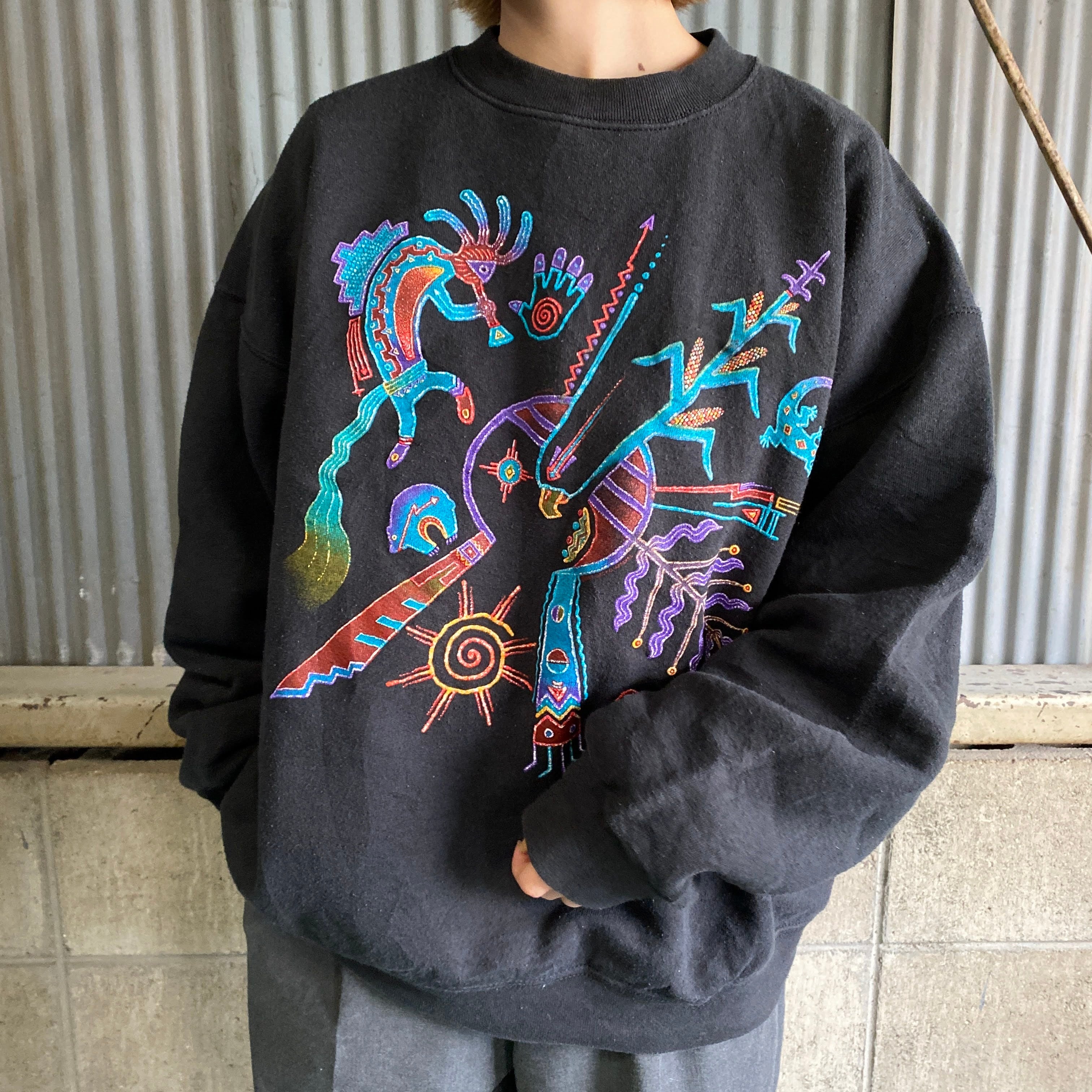 90s native american accessory スウェット シャツ - スウェット