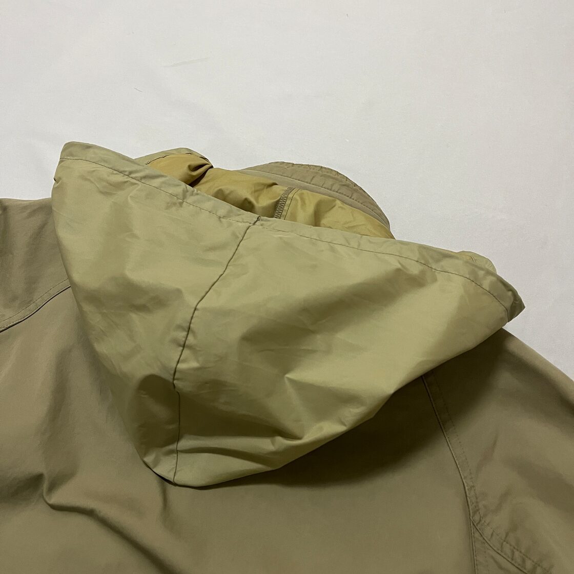 90s THE NORTH FACE 茶タグ 復刻 ナイロン スナップボタン デザイン 