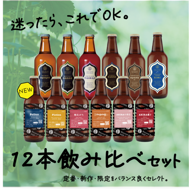 【全部楽しめる！】迷ったらこちら！しっかり楽しむ12本飲み比べセット