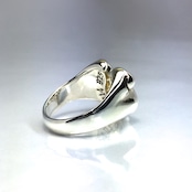 RHYTHMIC HORSESHOE RING with BLACK DIAMOND / リズミックホースシューリング・ブラックダイヤモンド