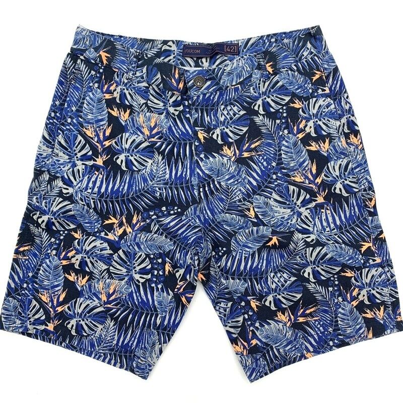 ZARA ザラ 花柄 サテン地 ショーツ ハーフパンツ 短パン/メンズ/40(M