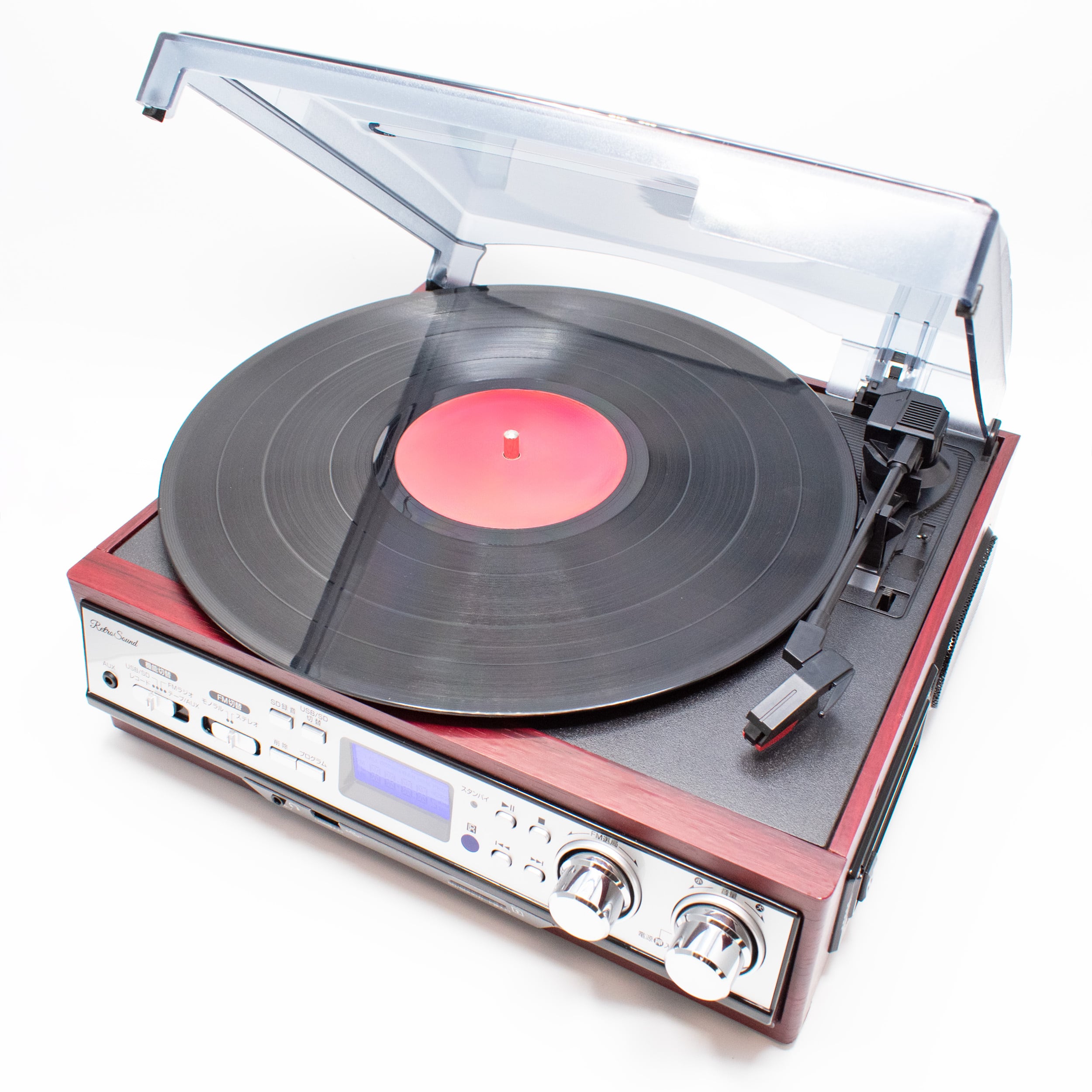 デジタル録音もできる レコード・ラジオ・カセットプレーヤー｜MA-45