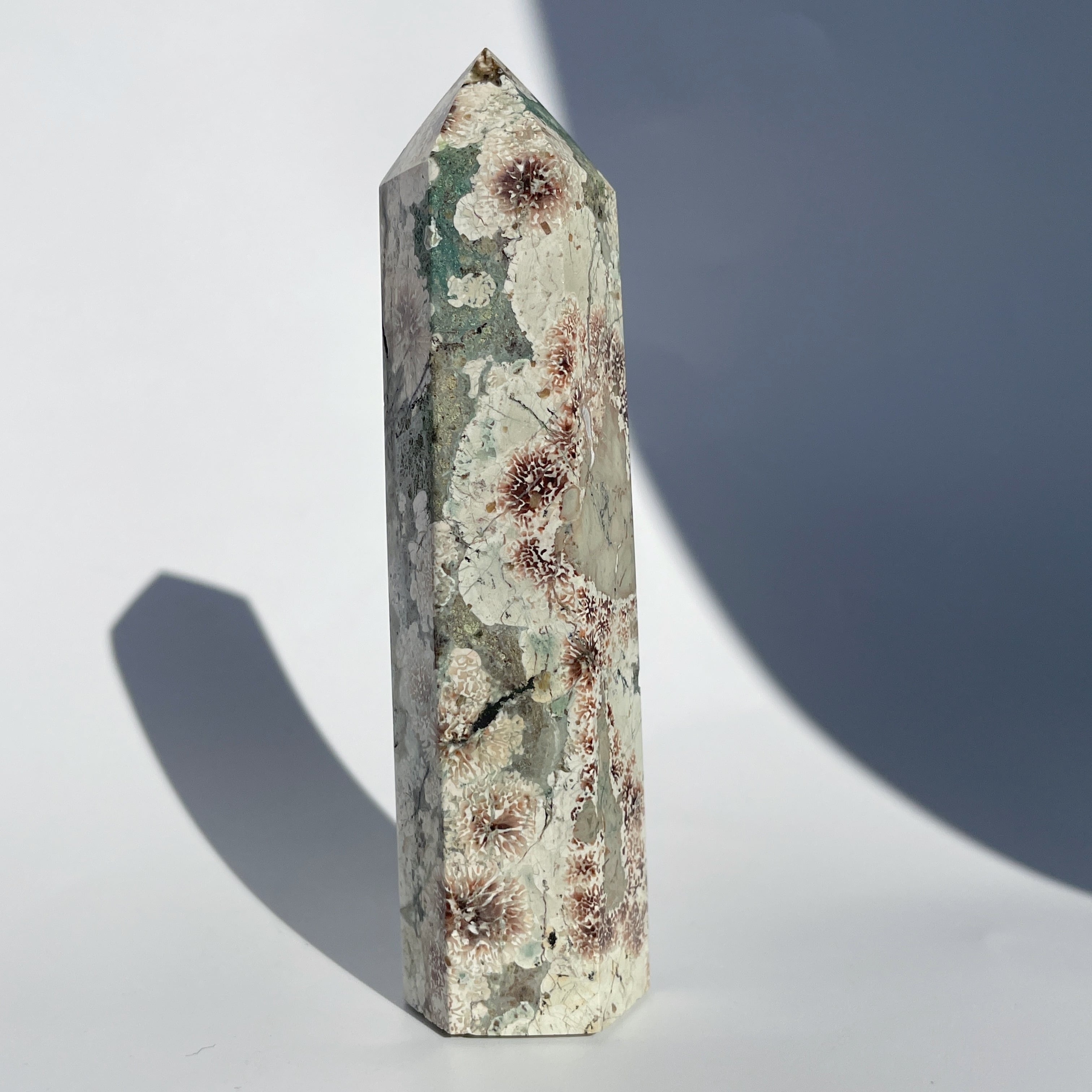 グリーンフラワージャスパー タワー04◇ Green Flower Jasper ◇天然石