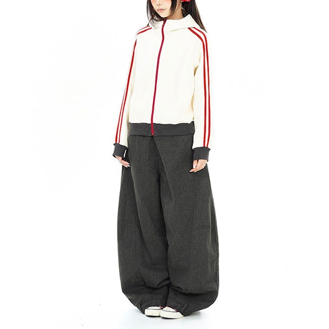 スリーラインスタンドカラージップブルゾン 2col R02745