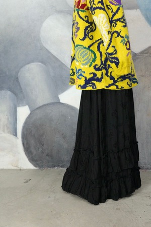 Design rayon long skirt