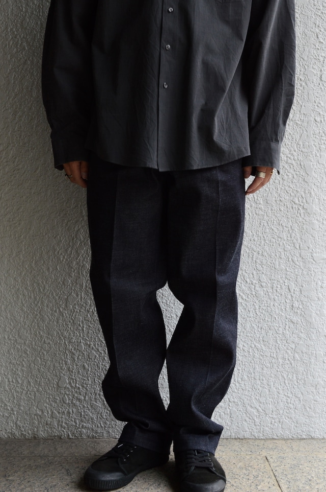 Sugar&Co 1Tuck Rigid Denim Trouser by Daddy's Pants Regular Fit From JPN Okayama Denim Slacks シュガーアンドコー デニムスラックス リジッドデニム 日本製