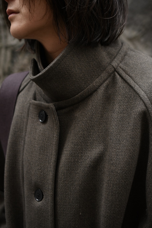 KAPTAIN SUNSHINE / Stand Collar Coat (Moss)