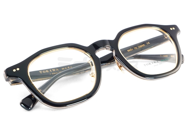 TOKIWA メガネ T-1980 Col.BK ヘキサゴン 多角形 インナーメタル トキワ 鯖江 日本製 正規品-4枚目