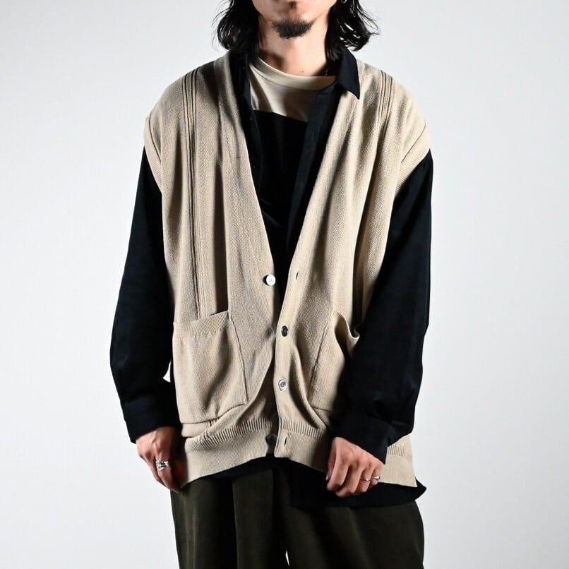 YASHIKI / Shirotsume V-neck Vest | GANKO