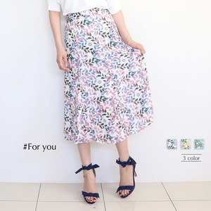 葉っぱ柄フレアスカート_b0061905104