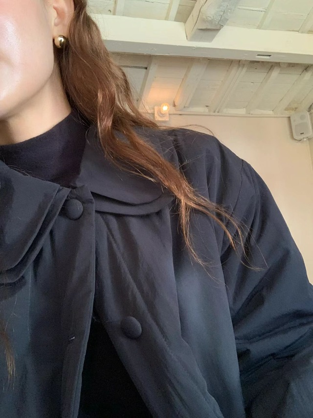 (予約) LIFFEY / Pebble padded half coat 2color