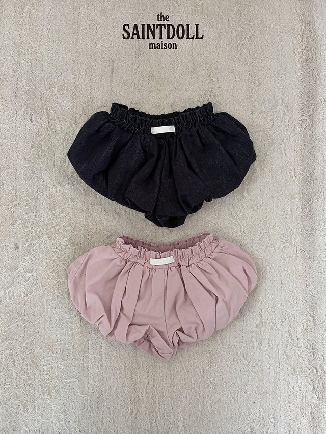 【取寄】saint doll｜denim balloon shorts｜デニムバルーンショーツ｜S-JL｜kids&jr｜26 autumn