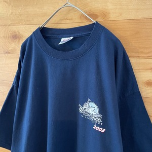 【Hanes】2003 メキシコ製 半袖 Tシャツ カリフォルニア ディズニーランド チップとデール XL オーバーサイズ US古着 アメリカ古着