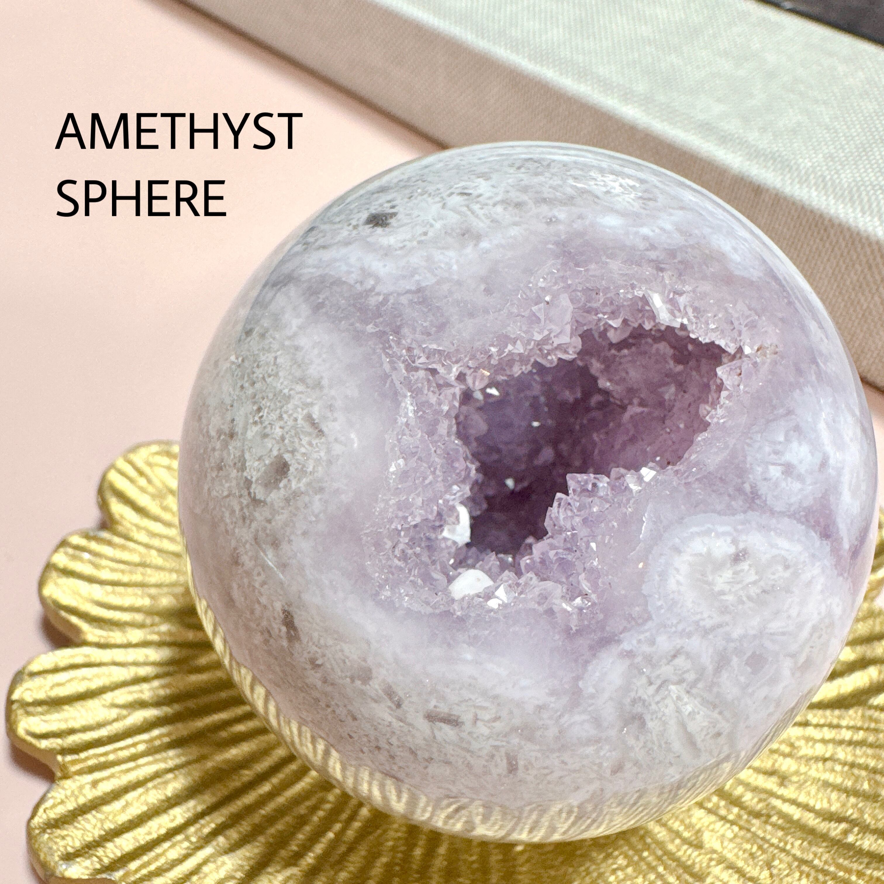 アメジスト スフィア 丸玉 天然石