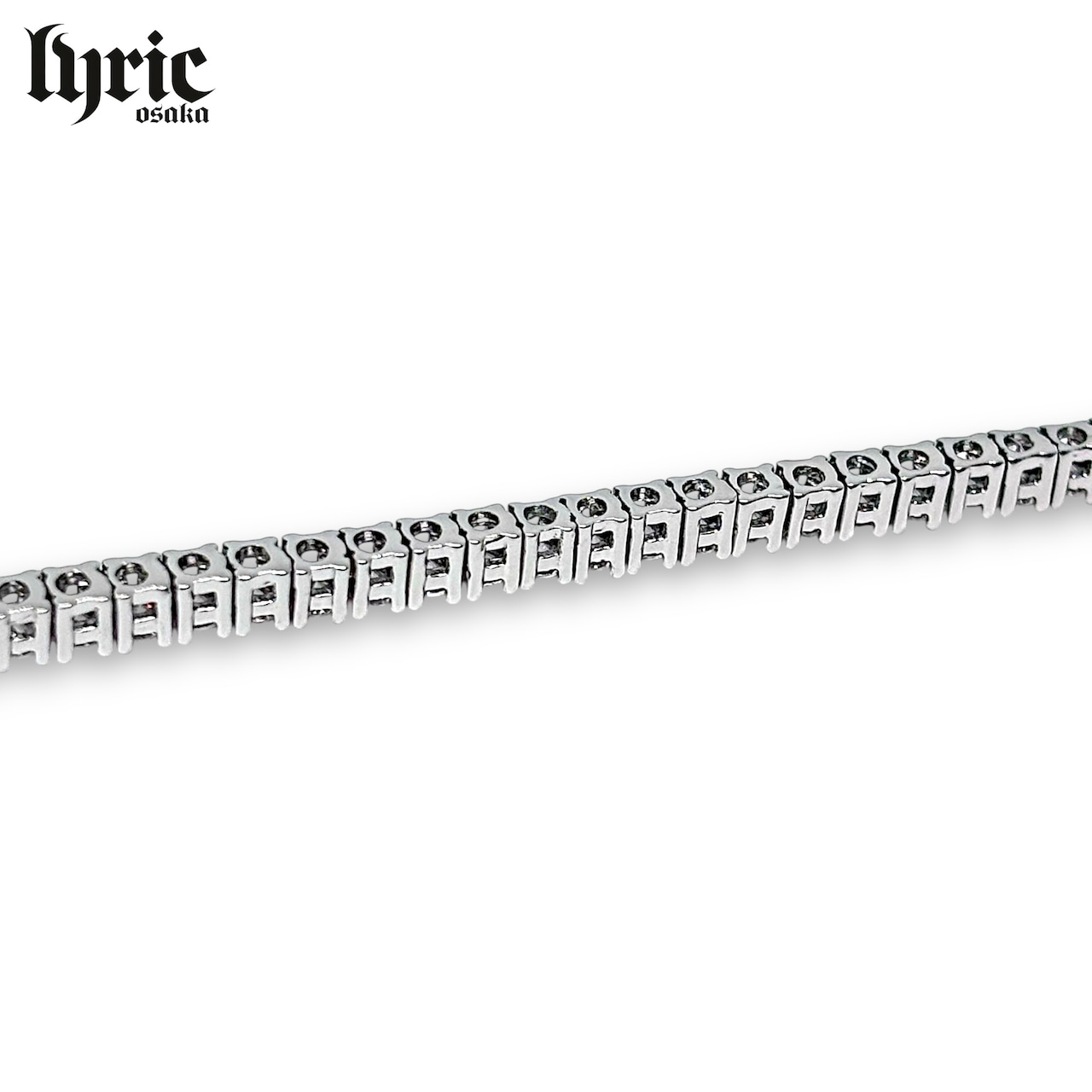 2mm luxury tennis necklace silver