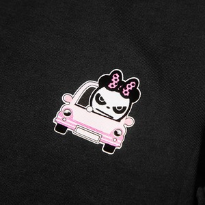 【HIPANDA 】キッズ3013 Tシャツ KID'S HIPANDA GIRL PINK CAR PRINTED SHORT SLEEVED T-SHIRT / WHITE・BLACK