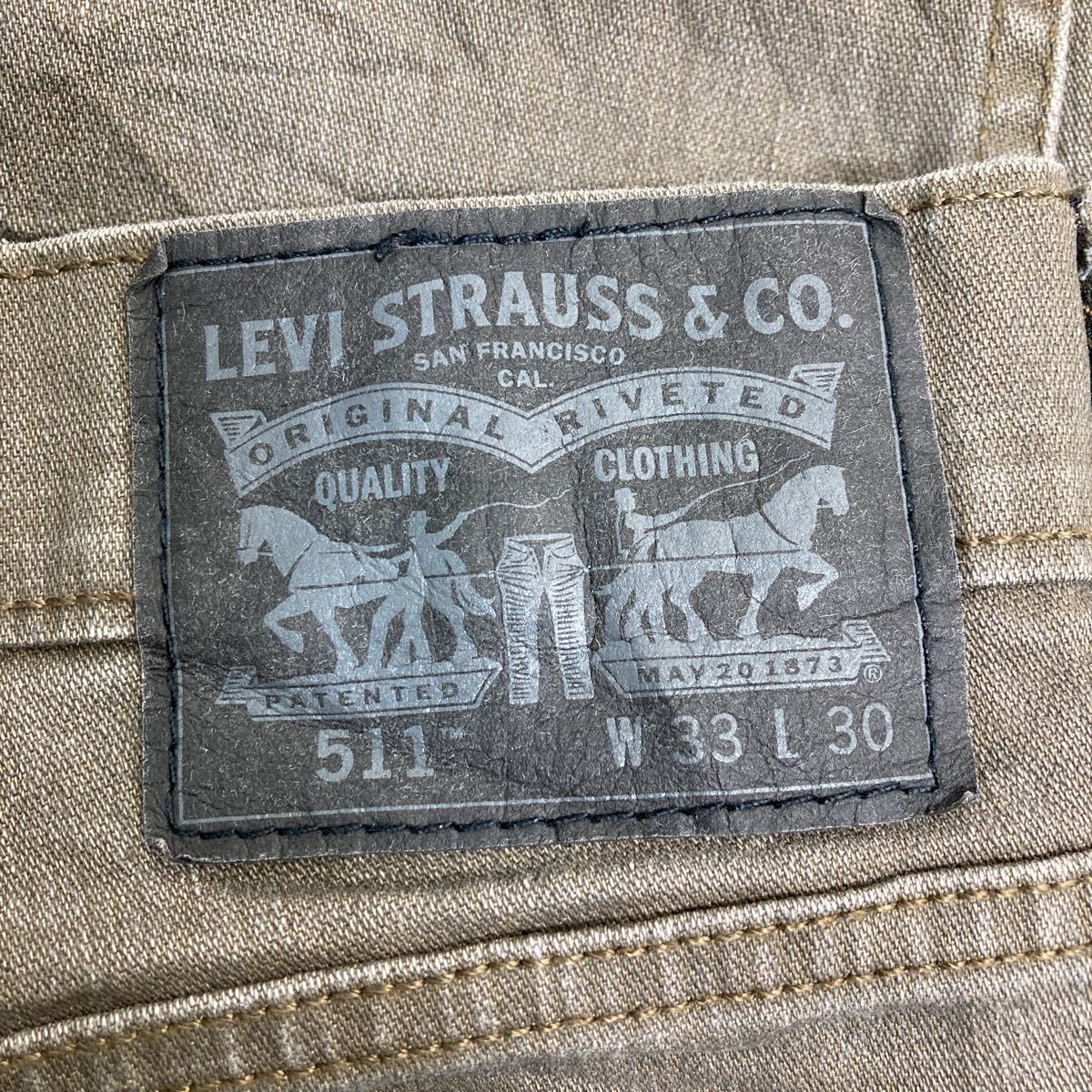 リーバイス 511 カーキデニム デニムパンツ levi