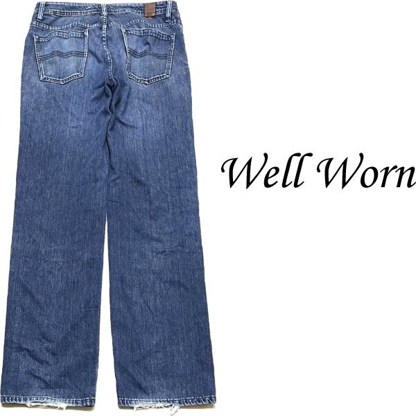 1点物◇WELL WORNデニムパンツ32ストレートジーンズ古着メンズML