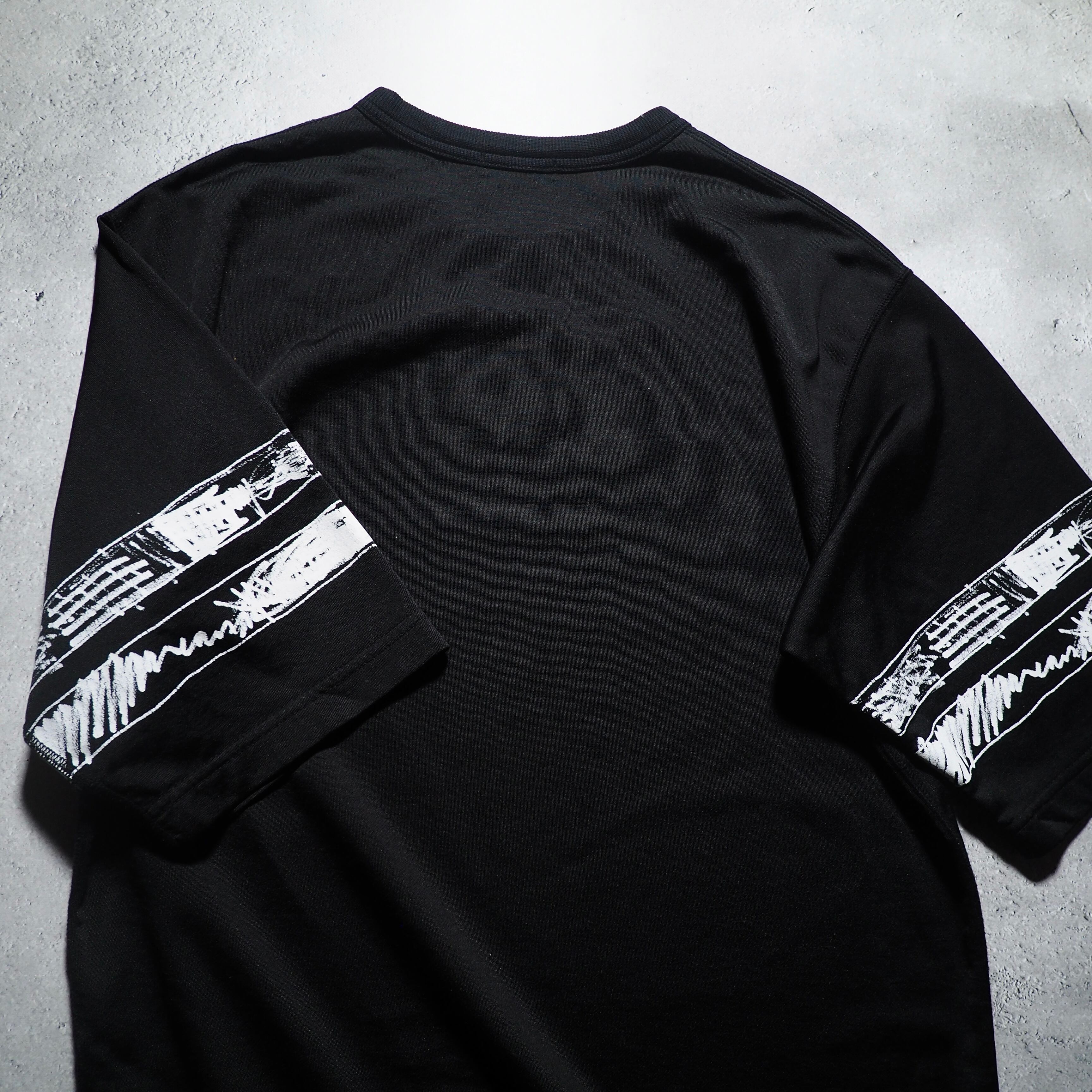 ” kolor ” ” 76 Number ” hand painted Rude taste Black Tee