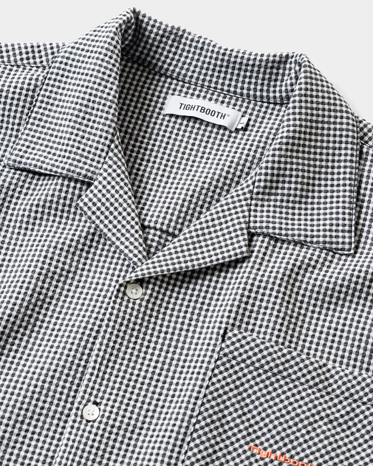 tightbooth SEERSUCKER ALOHA サイズＬ TIGHTBOOTH / SEERSUCKER ALOHA / B/W Gingham | LATITUDE