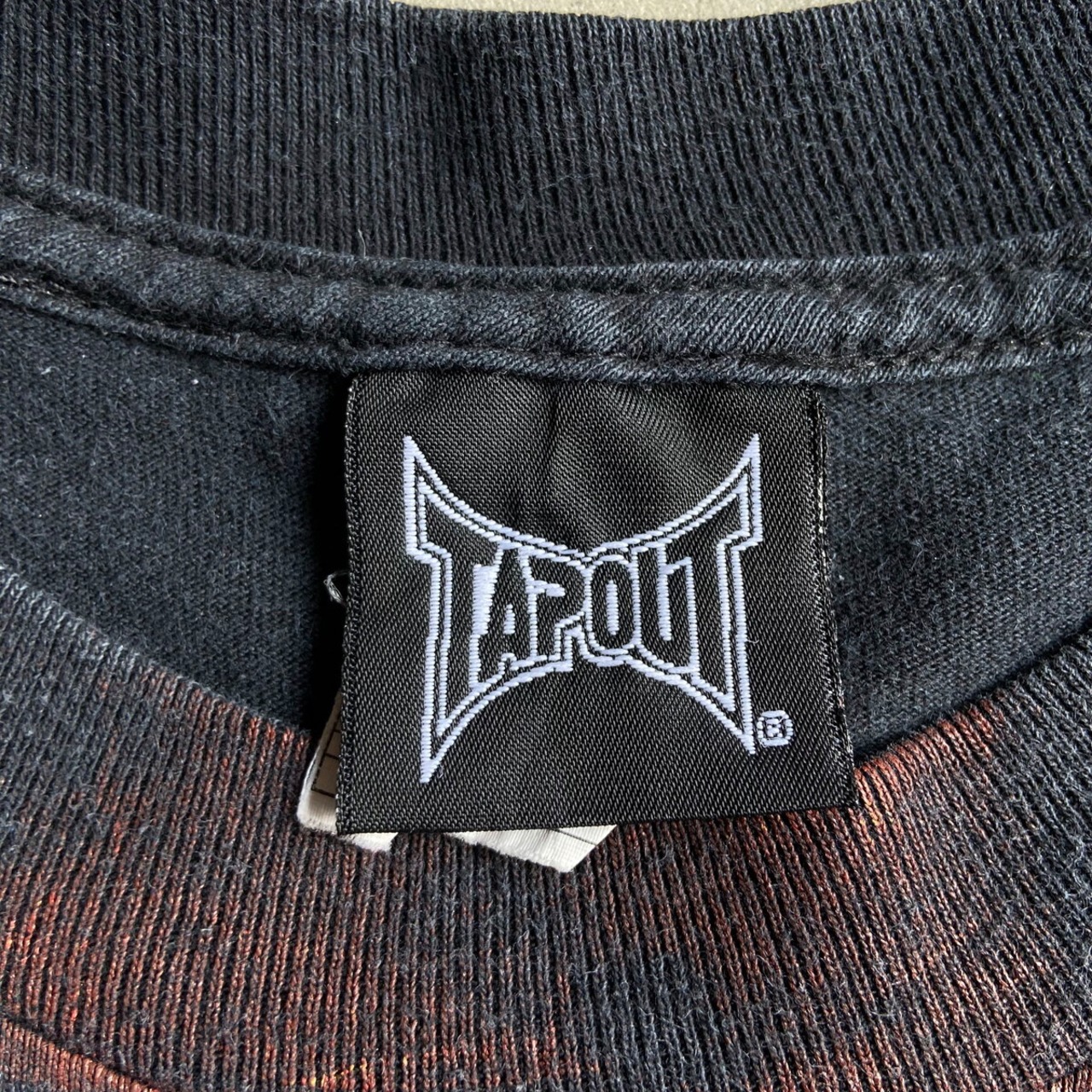 TAP OUT タップアウト Tシャツ メンズL相当 古着 ブラック 黒【Tシャツ 