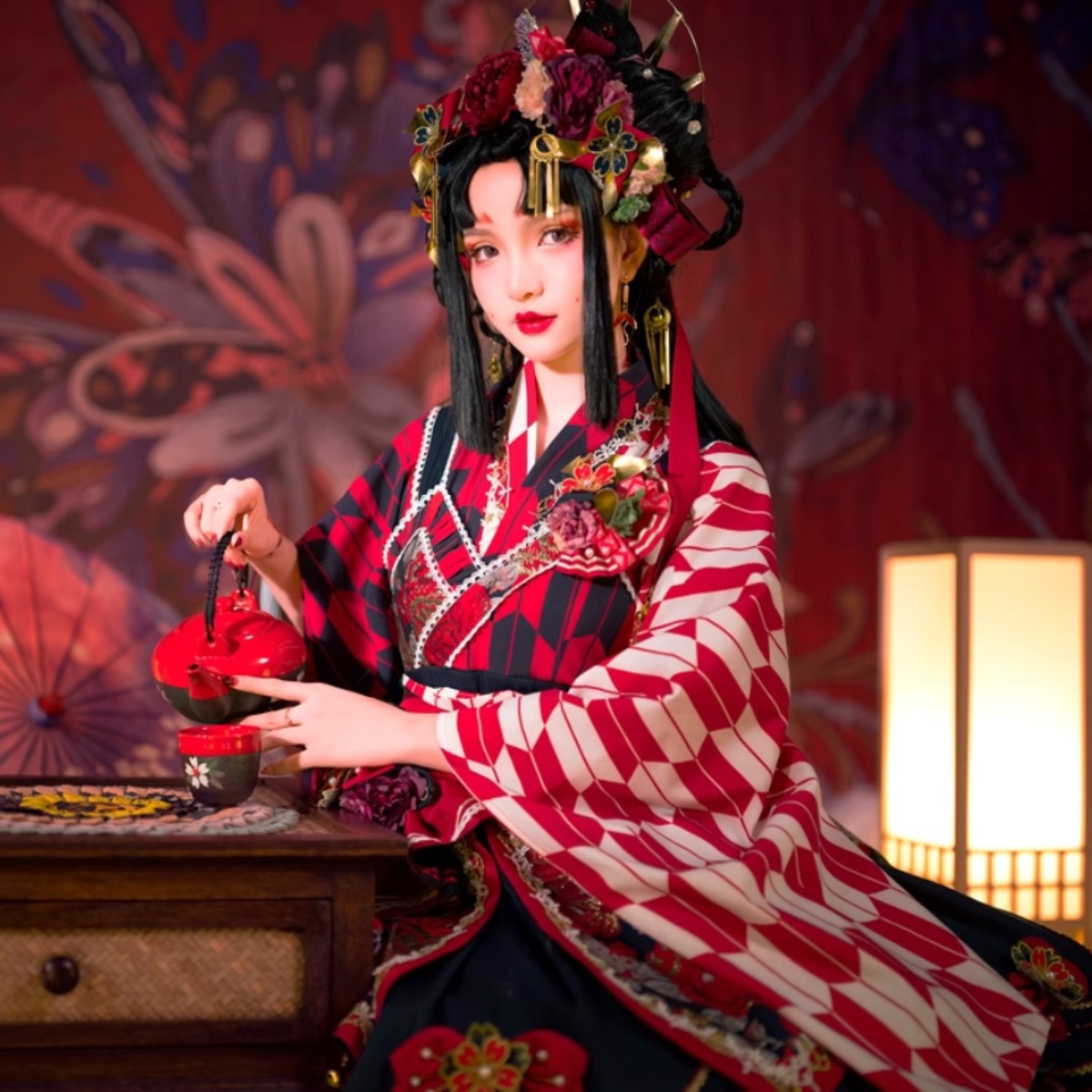 ブライス着物　レトロロリータ ロリータファッション通販 SEASONZ 和風ロリータ 着物 振袖 和柄