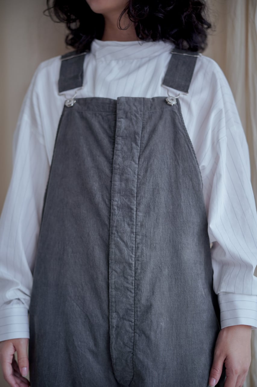 Corduroy Over All c/草木染 | MARU TO