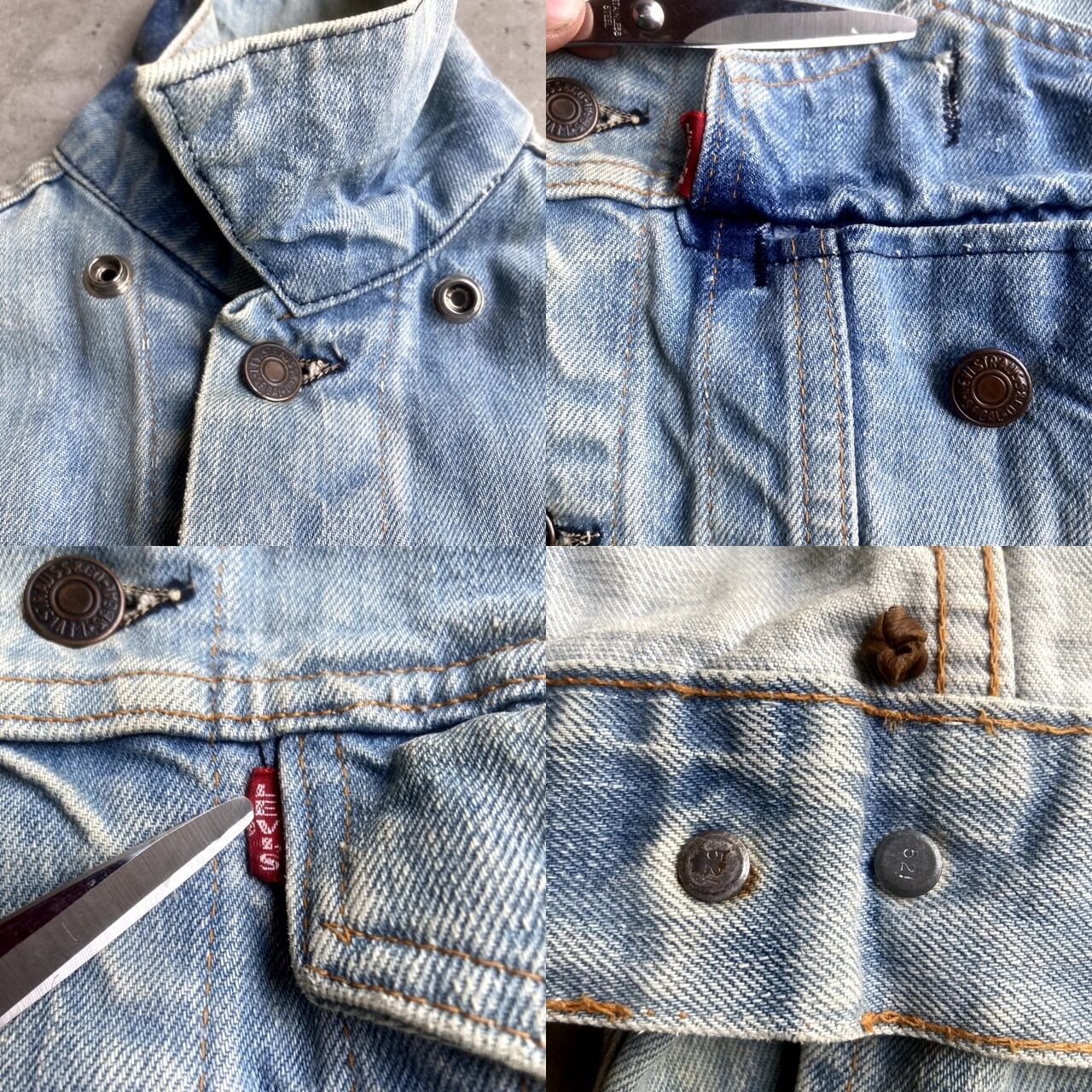 60年代 Levi's リーバイス BIG E ケアタグ付き 70505 4th レザー