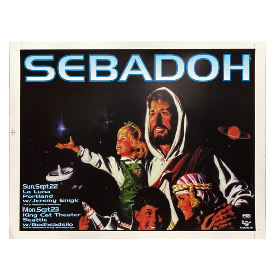 NOS 90's / Frank Kozik / Sebadoh / 1996 Live Poster | PAY ID