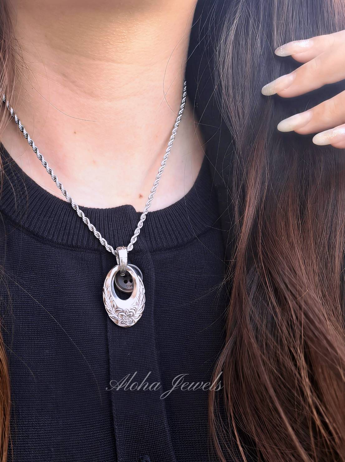 Lei Circle Necklace｜ハワイアンジュエリー リバーシブル サークル