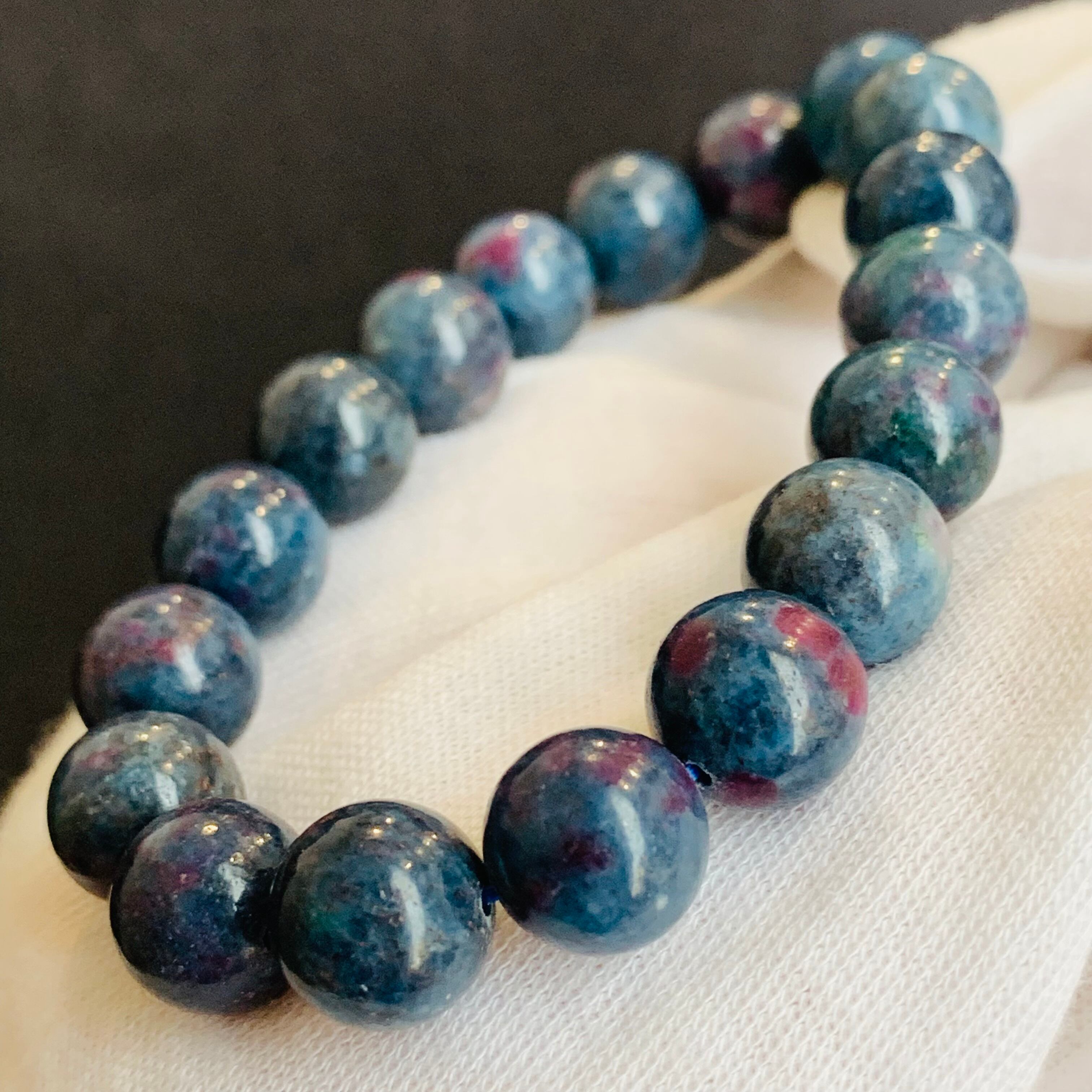 ルビーインフックサイト ブレスレット 天然石 ルビー サファイア 10  