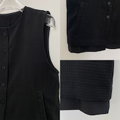 MIXツイードノースリvest/ブラック