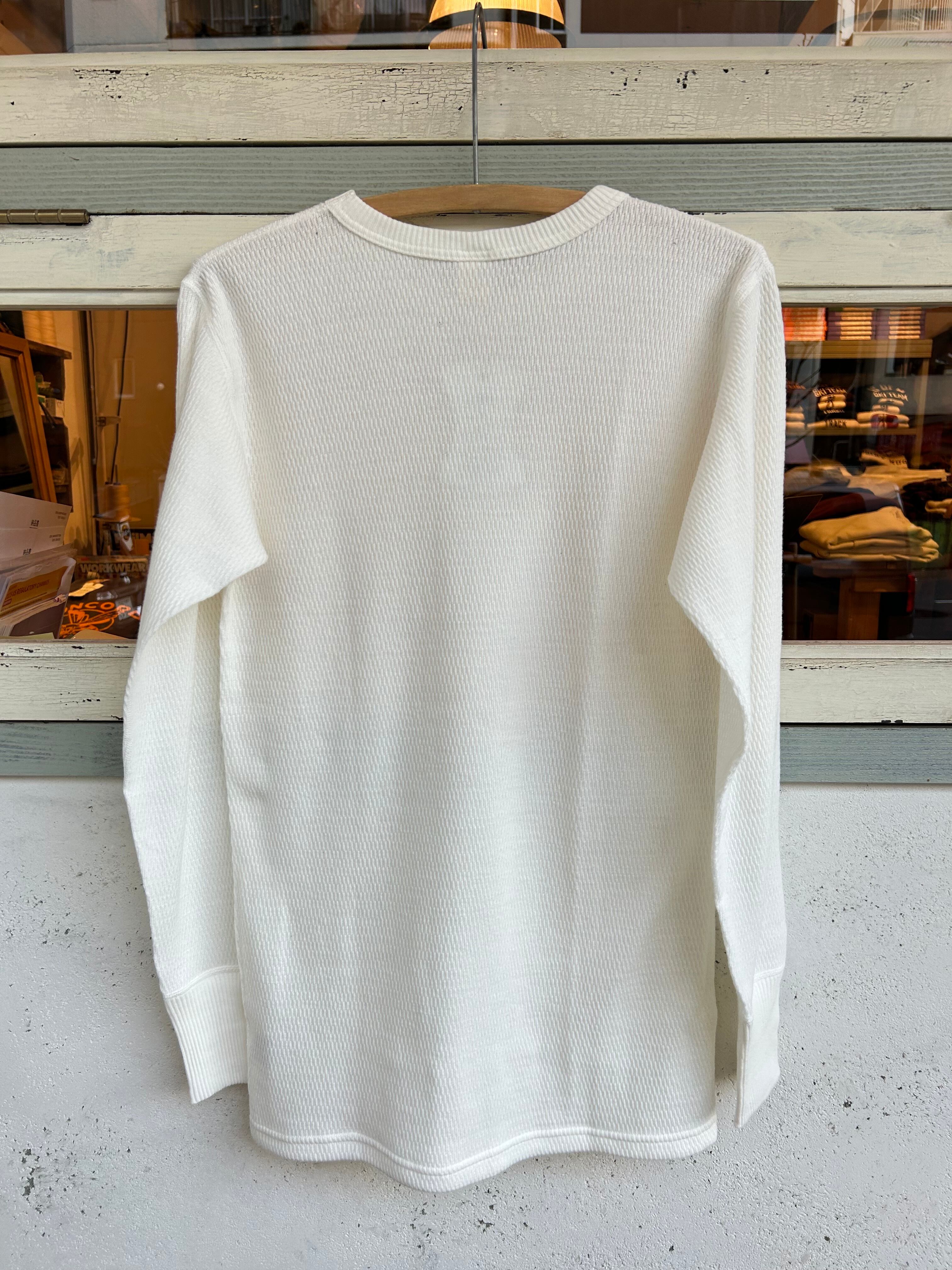 WAREHOUSE 5903 4本針クルーネックワッフル長袖T | union online shop