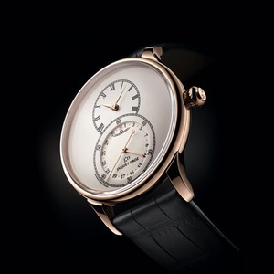 【JAQUET DROZ ジャケ・ドロー】GRANDE SECONDE QUANTIÈME IVORY ENAMEL 39mm　グラン・セコンド カンティエーム アイボリーエナメル レッドゴールド／国内正規品 腕時計