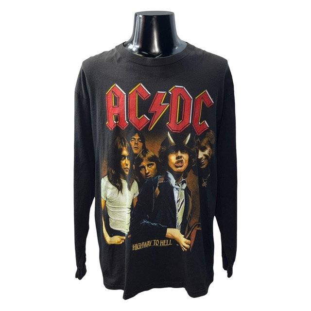 【AC/DC】エーシーディーシー “HIGHWAY TO HELL” Vintage ロングスリーブTシャツ