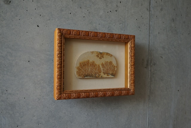 デンドライト 額装 Dendritic limestone 1044