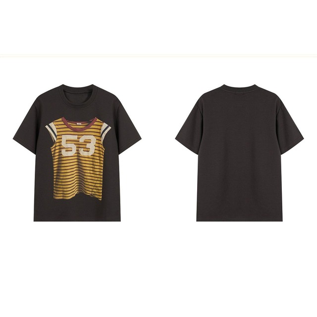 スポーツミックストップスグラフィックTシャツ 3col R02435