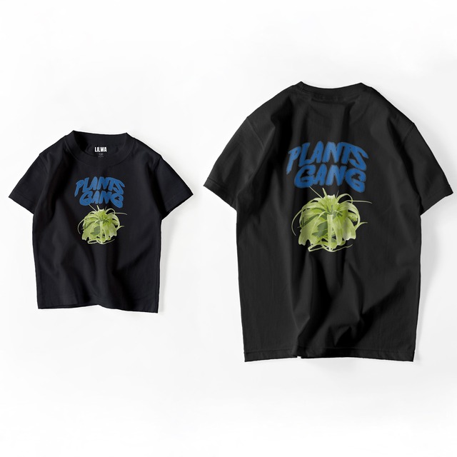 PLANTS GANG 　Pair T-shirt For Family　【black】