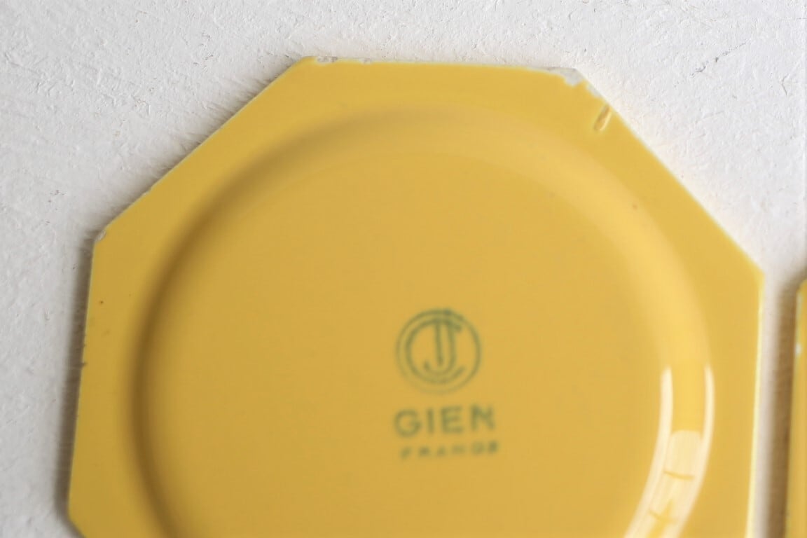 フランス アンティーク ヴィンテージ GIEN ジアン オクトゴナル