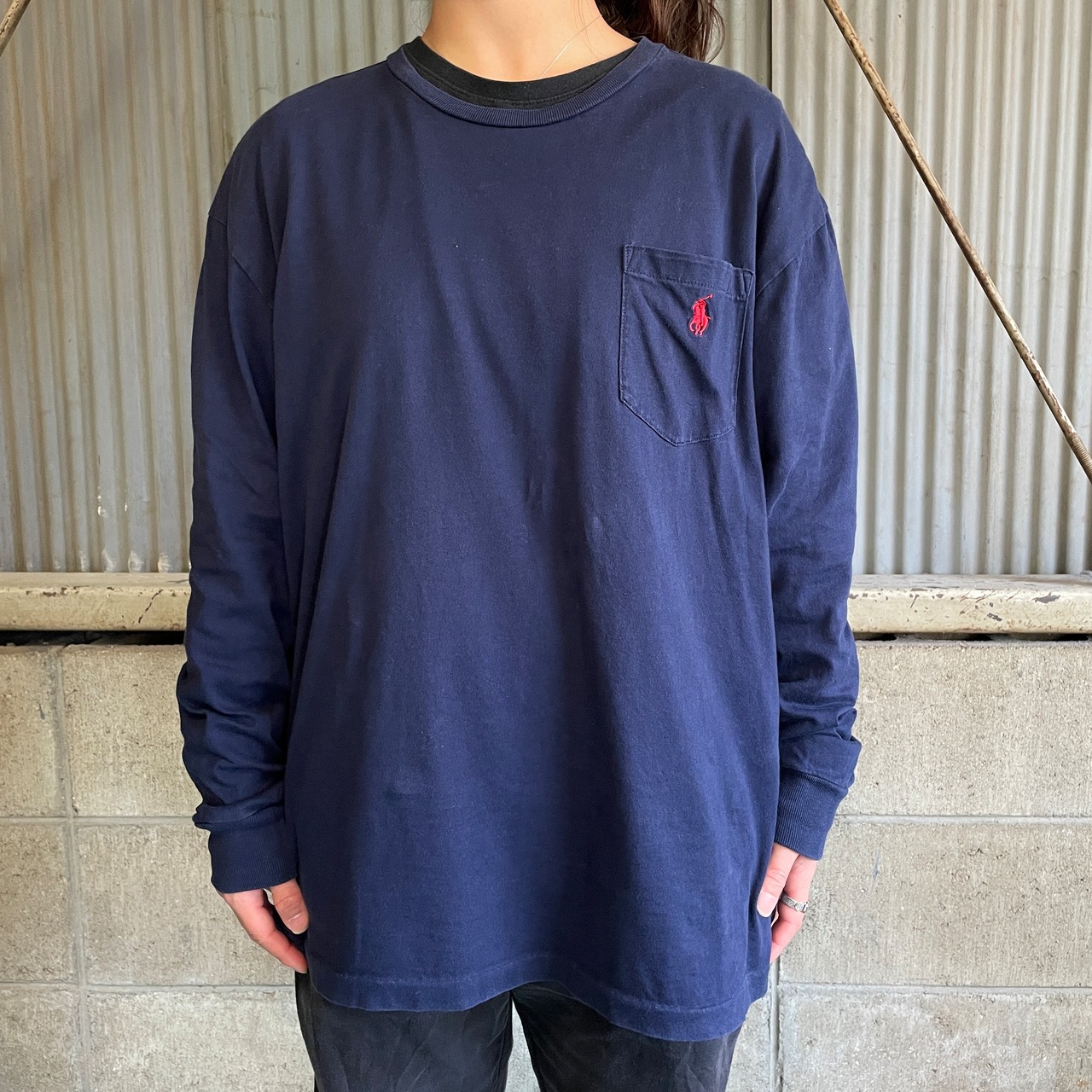 Polo Ralph Lauren ポロラルフローレン ポケット ロングTシャツ メンズ 