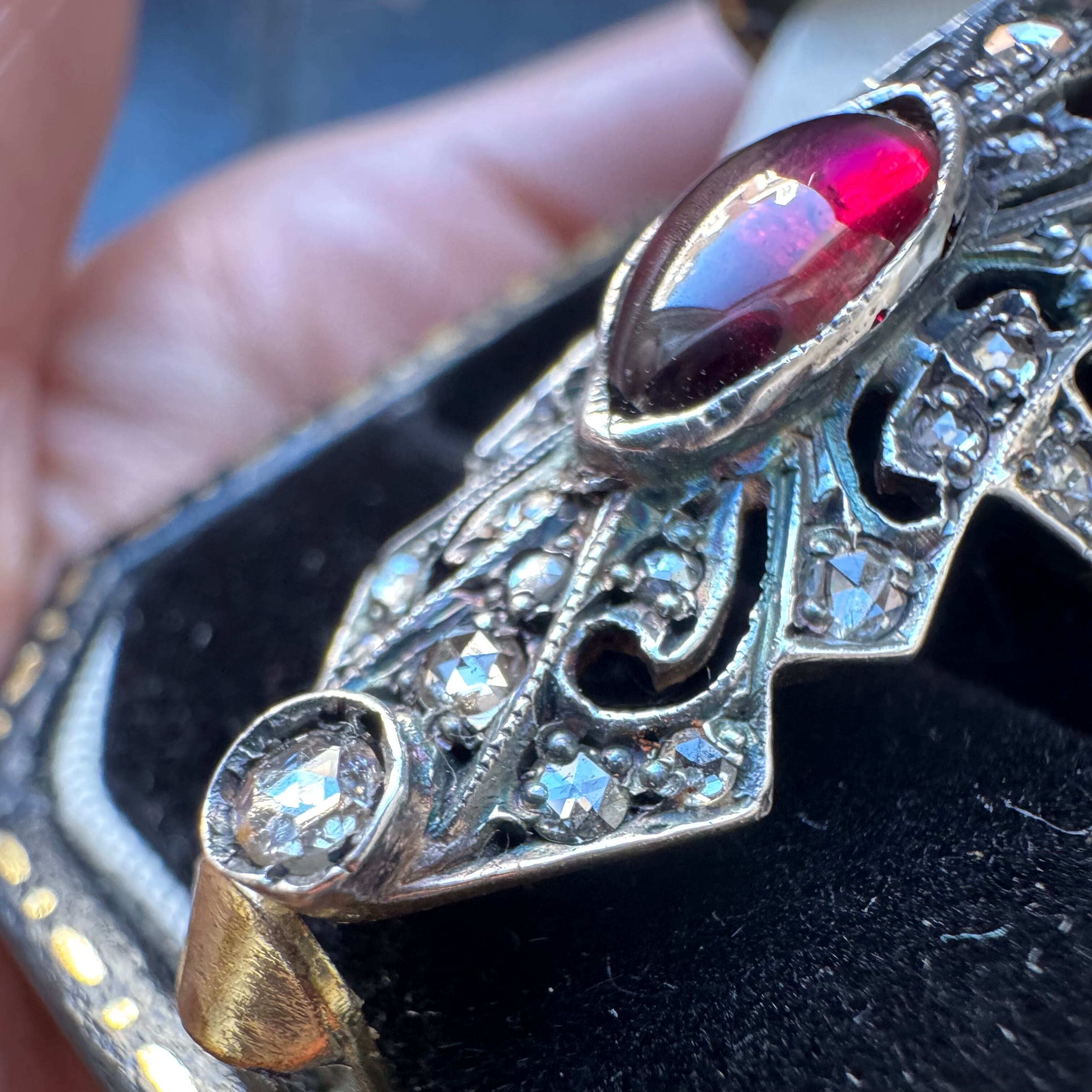 アンティーク ローズカット ダイヤモンド リング | bebe antiques